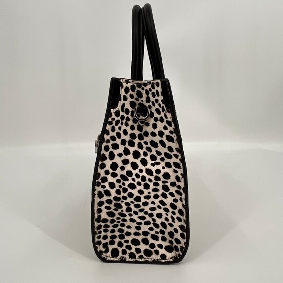 Michael Kors Scarlett Cheetah Calf Hair Satchel Bag Medium Animal Print - Picture 7 of 16